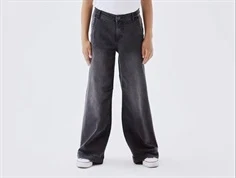 Name It black denim wide jeans